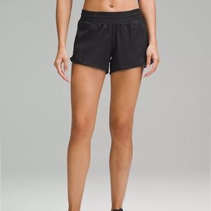 Lululemon Womens Hotty Hot Running Shorts Black 4